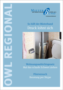 OWL Regional – Zeitschrift des Mieterbundes Ostwestfalen-Lippe e.V., Ausgabe 5/2019