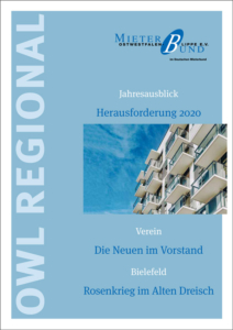 OWL Regional – Zeitschrift des Mieterbundes Ostwestfalen-Lippe e.V., Ausgabe 1/2020