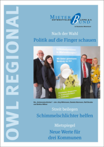 OWL Regional – Zeitschrift des Mieterbundes Ostwestfalen-Lippe e.V., Ausgabe 5/2020