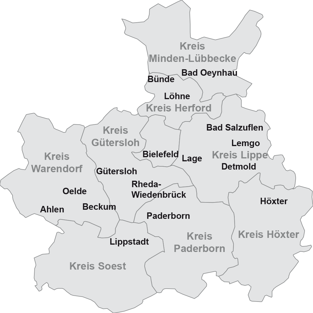 Mieterbund Ostwestfalen Lippe e.V. – Geschäftsstellen
