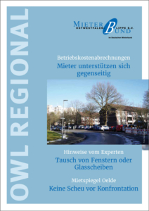OWL REGIONAL – Zeitschrift des Mieterbundes Ostwestfalen-Lippe e.V., Ausgabe 1/2025