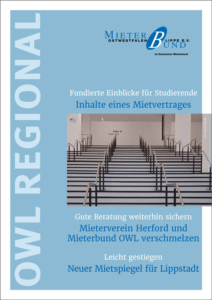 OWL REGIONAL – Zeitschrift des Mieterbundes Ostwestfalen-Lippe e.V., Ausgabe 3/2025