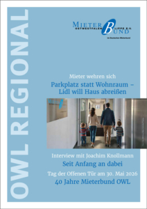 OWL REGIONAL – Zeitschrift des Mieterbundes Ostwestfalen-Lippe e.V., Ausgabe 2/2026